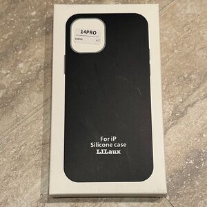 Black Silicone Case for iPhone 14 Pro